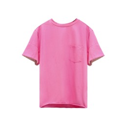 SKT006 custom-made women's color contrast e-sleeve T-shirt round neck solid color short-sleeved T-shirt T-shirt supplier SKT006 custom-made women's color contrast e-sleeve T-shirt round neck solid color short-sleeved T-shirt T-shirt supplier